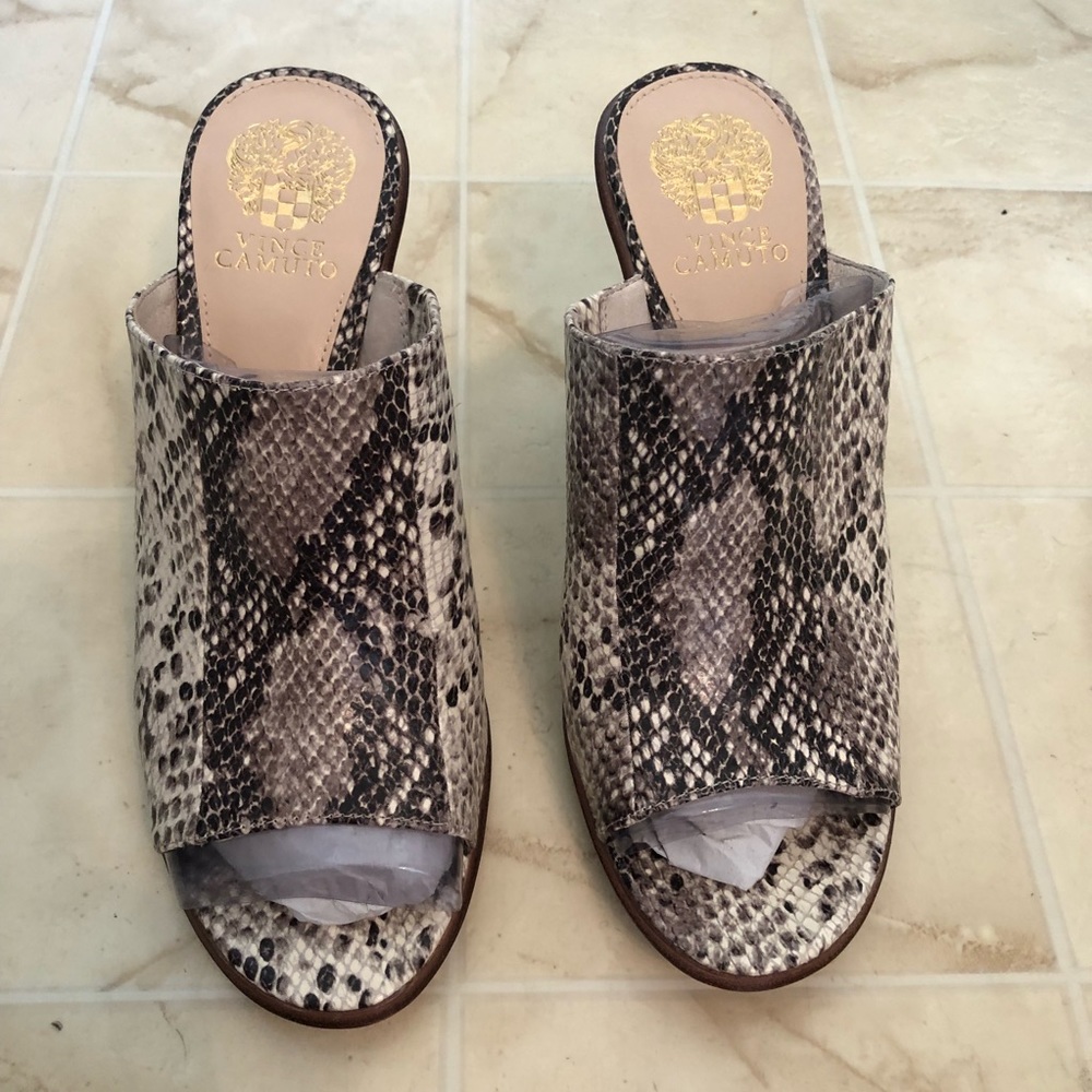 Vince Camuto Animal print mules